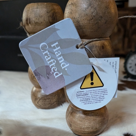 🆕 Solid Wood Candlestick Holder 🕯️🕯️ - Picture 5 of 7